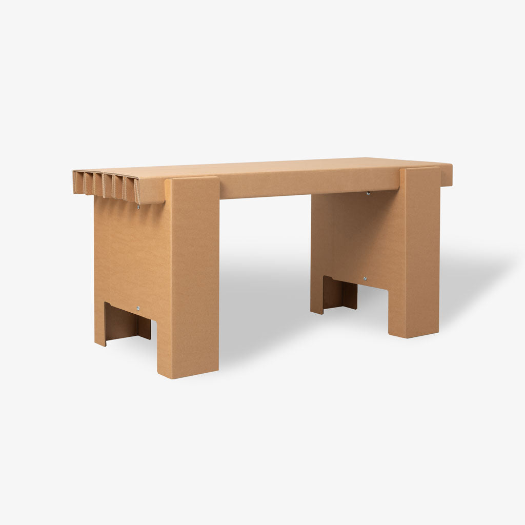 RIAB GRID table single, 64 cm in natural cardboard