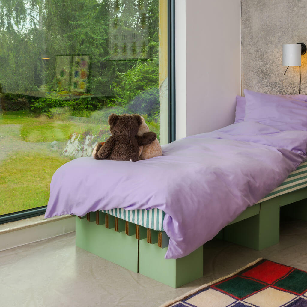 ROOM IN A BOX GRID Bed without drawers in sage