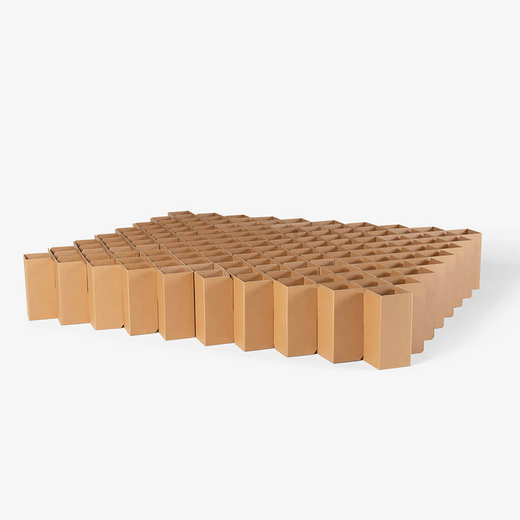 RIAB Bed 2.0 made of corrugated cardboard size L natural