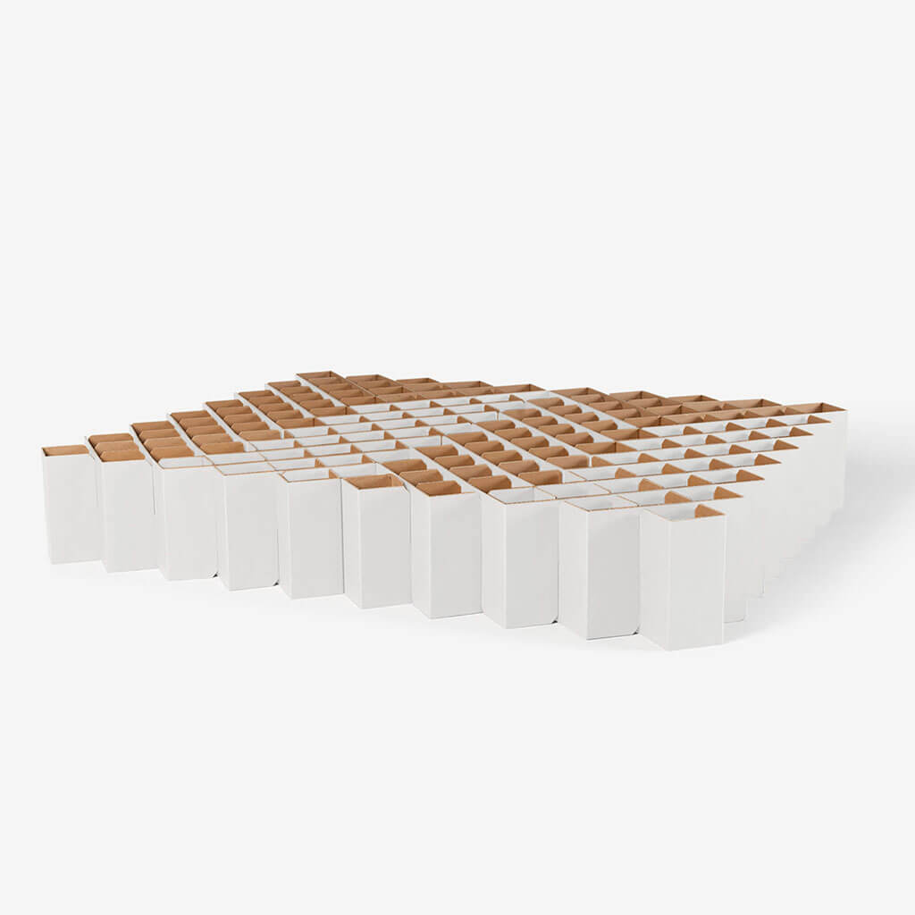 RIAB Bed 2.0 made of corrugated cardboard size L white