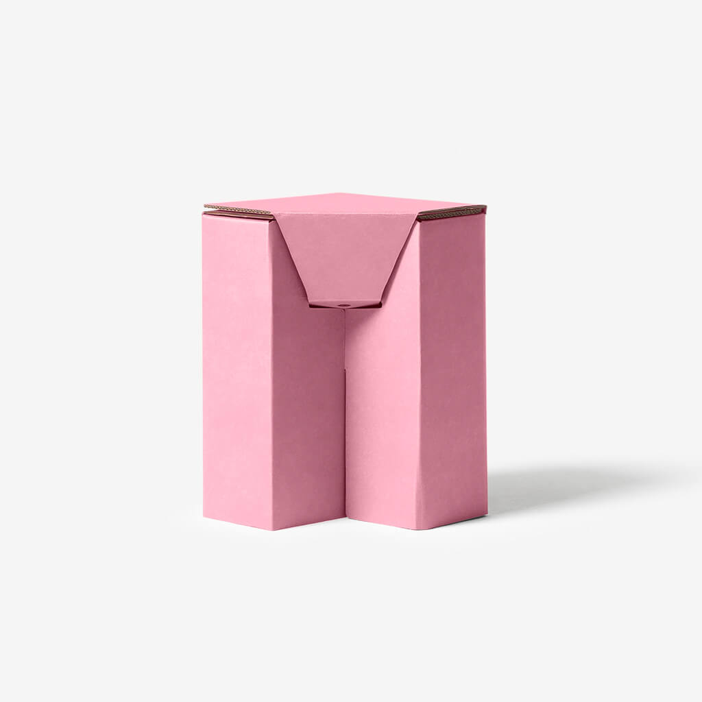 RIAB cardboard stool nightstand pink