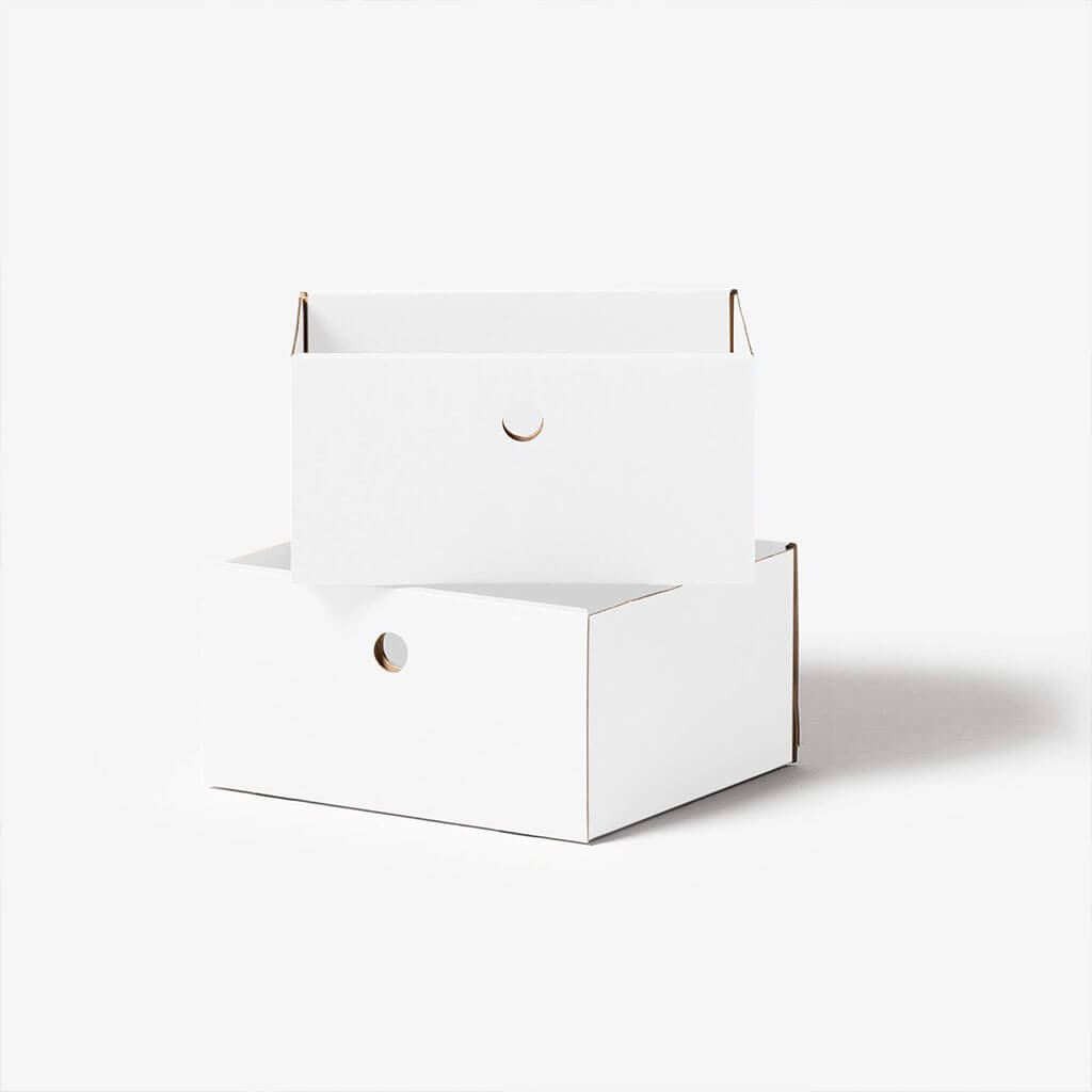 ROOM IN A BOX modular shelving system double drawer white