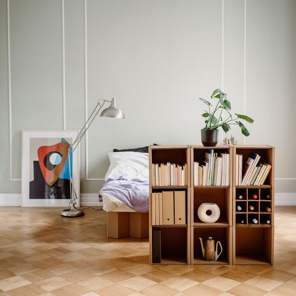 ROOM IN A BOX modular shelving system