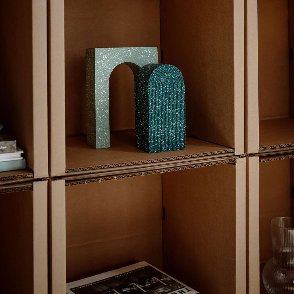 ROOM IN A BOX modular shelving system front view