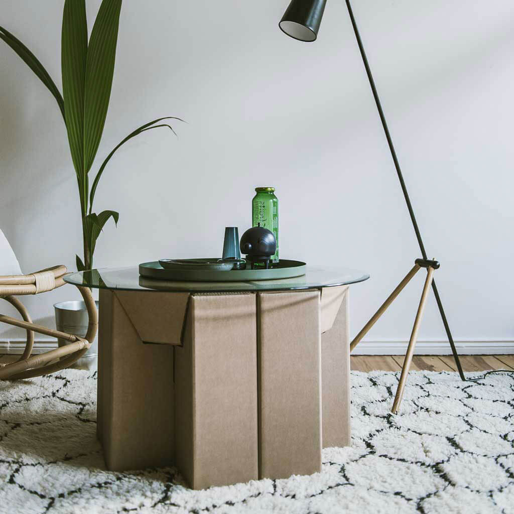 RIAB cardboard stool nightstand coffee table