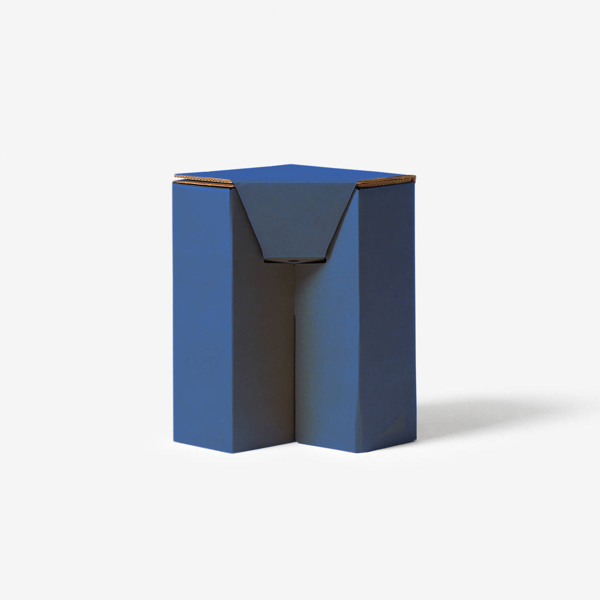 RIAB cardboard stool nightstand blue